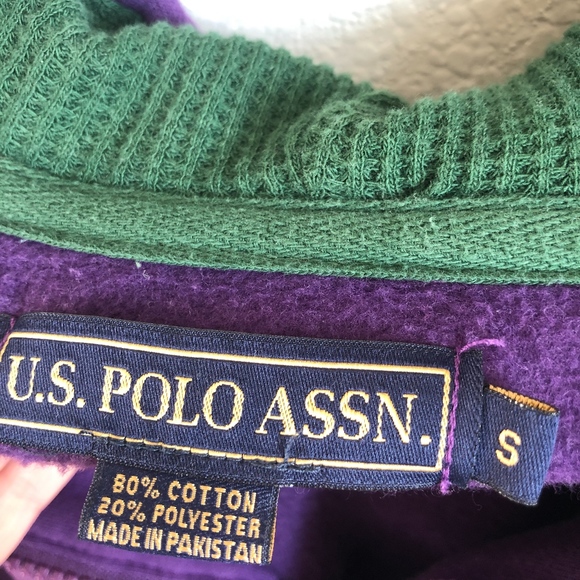 U.S. Polo Assn Men's Long Sleeve Zip Front Hoodie - Picture 3 of 3